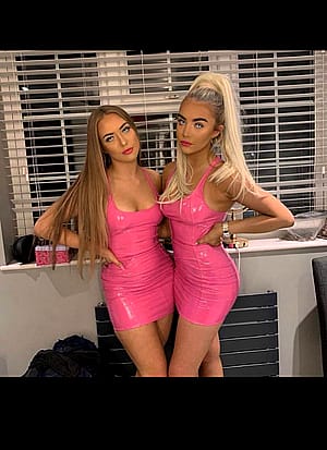 Pink PVC Dresses'