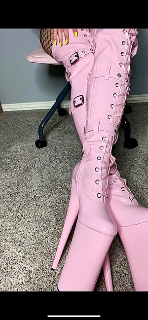 My Favorite Shiny Boots ? Don't You Want To Worship Them?'