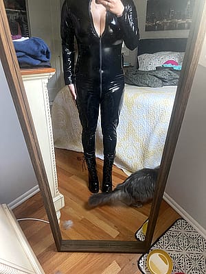 My Tits Are So Big My Catsuit Won’t Stay Shut'