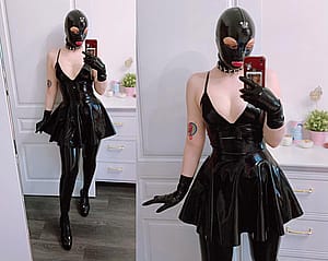 Feel Like A Sex Doll In This Latex Hood ~🖤'