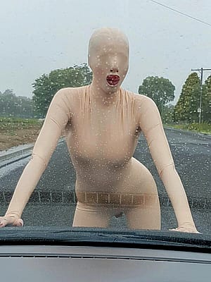 When You Get Stopped In The Middle Of The Road By A Latex Doll'