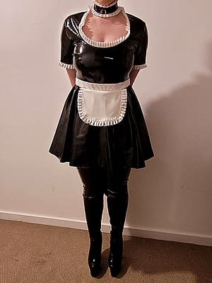 Shiny Maid Ready For Service 🙈 Would You Hire Me?'