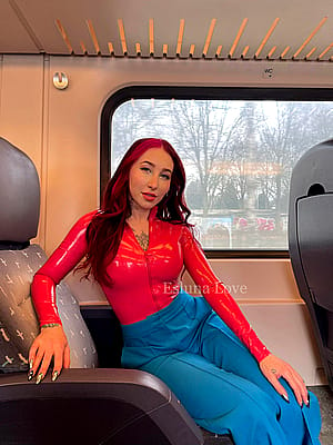 Wearing Latex In The Train 🤭'