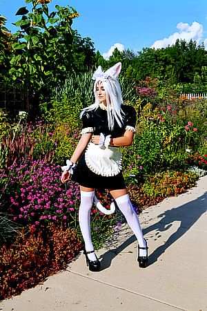 Latex maid CS Mi'qote from FFXIV by Emery Fennec!'