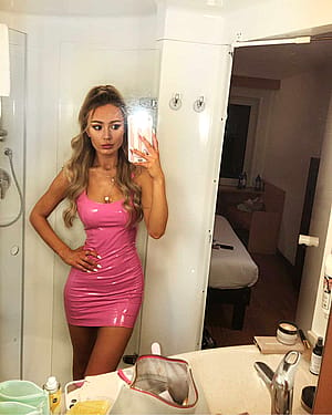 Pink PVC Dress'