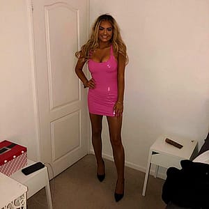 Pink PVC Dress'