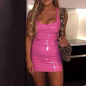 Pink PVC Dress'