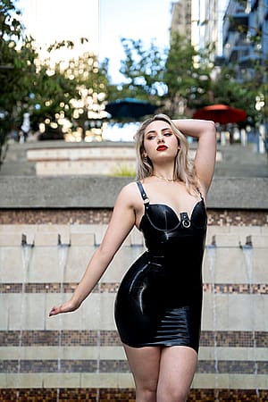 My First Latex Dress 🖤🖤 [oc]'