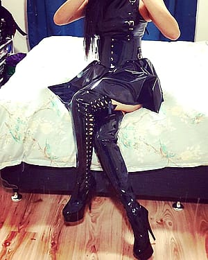 Latex Dress And Boots Whats Not To Like'