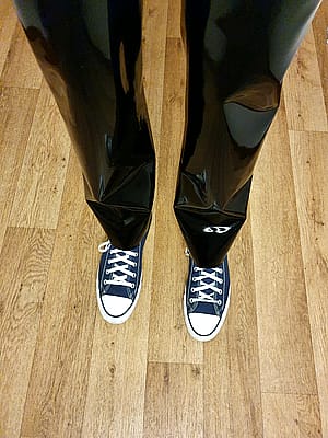 Latex & Blue Chucks'