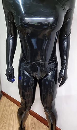 Full Body Latex Suit Selfie'