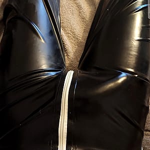 My Cock Pushing Against The Tight Latex'